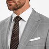 Tiavllya Tiavllya Fashion Mens Suit 2 Pieces Plaid Peak Lapel Tuxedos (Blazer+Pants)