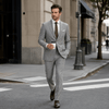 Tiavllya Tiavllya Fashion Mens Suit 2 Pieces Plaid Peak Lapel Tuxedos (Blazer+Pants)