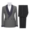 Tiavllya Tiavllya Fashion Mens Suit Double Breasts Shawl Lapel 2 Pieces (Blazer+Pants)