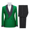 Tiavllya Tiavllya Fashion Mens Suit Double Breasts Shawl Lapel 2 Pieces (Blazer+Pants)