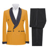 Tiavllya Tiavllya Fashion Mens Suit Double Breasts Shawl Lapel 2 Pieces (Blazer+Pants)