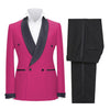 Tiavllya Tiavllya Fashion Mens Suit Double Breasts Shawl Lapel 2 Pieces (Blazer+Pants)
