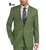 Tiavllya Tiavllya Formal 2 Pieces Mens Suit Flat Notch Lapel Tuxedos For Wedding (Blazer+Pants)