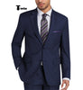 Tiavllya Tiavllya Formal 2 Pieces Mens Suit Flat Notch Lapel Tuxedos For Wedding (Blazer+Pants)