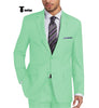 Tiavllya Tiavllya Formal 2 Pieces Mens Suit Flat Notch Lapel Tuxedos For Wedding (Blazer+Pants)