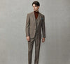 Tiavllya Tiavllya Formal 3 Piece Mens Suit Herringbone Notch Lapel Blazer (Blazer Vest+Pants)