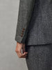 Tiavllya Tiavllya Formal 3 Piece Mens Suit Herringbone Notch Lapel Blazer (Blazer Vest+Pants)