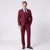 Tiavllya Tiavllya Formal 3 Pieces Men's Suit Flat Notch Lapel Tuxedos (Blazer+vest+Pants)