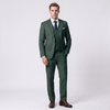 Tiavllya Tiavllya Formal 3 Pieces Men's Suit Flat Notch Lapel Tuxedos (Blazer+vest+Pants)