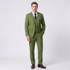Tiavllya Tiavllya Formal 3 Pieces Men's Suit Flat Notch Lapel Tuxedos (Blazer+vest+Pants)