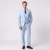 Tiavllya Tiavllya Formal 3 Pieces Men's Suit Flat Notch Lapel Tuxedos (Blazer+vest+Pants)