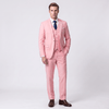 Tiavllya Tiavllya Formal 3 Pieces Men's Suit Flat Notch Lapel Tuxedos (Blazer+vest+Pants)