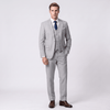Tiavllya Tiavllya Formal 3 Pieces Men's Suit Flat Notch Lapel Tuxedos (Blazer+vest+Pants)