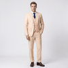 Tiavllya Tiavllya Formal 3 Pieces Men's Suit Flat Notch Lapel Tuxedos (Blazer+vest+Pants)
