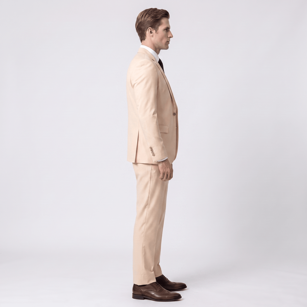 Tiavllya Tiavllya Formal 3 Pieces Men's Suit Flat Notch Lapel Tuxedos (Blazer+vest+Pants)