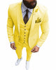 Tiavllya Tiavllya Formal 3 Pieces Mens Suit Flat Notch Lapel Tuxedos (Blazer+vest+Pants)
