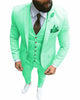 Tiavllya Tiavllya Formal 3 Pieces Mens Suit Flat Notch Lapel Tuxedos (Blazer+vest+Pants)