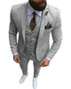 Tiavllya Tiavllya Formal 3 Pieces Mens Suit Flat Notch Lapel Tuxedos (Blazer+vest+Pants)