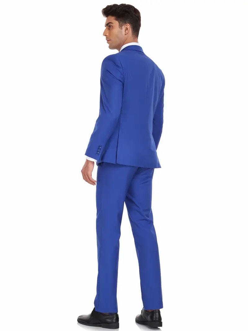 Tiavllya Tiavllya Formal 3 Pieces Mens Suit Flat Notch Lapel Tuxedos (Blazer+vest+Pants)