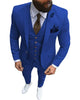 Tiavllya Tiavllya Formal 3 Pieces Mens Suit Flat Notch Lapel Tuxedos (Blazer+vest+Pants)