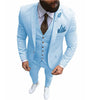 Tiavllya Tiavllya Formal 3 Pieces Mens Suit Flat Notch Lapel Tuxedos (Blazer+vest+Pants)