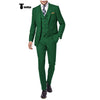 Tiavllya Tiavllya Formal 3 Pieces Mens Suit Flat Notch Lapel Tuxedos For Wedding (Blazer+vest+Pants)