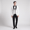 Tiavllya Tiavllya Formal 3 Pieces Mens Suit Flat Shawl Lapel Tuxedos (Blazer+vest+Pants)