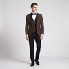 Tiavllya Tiavllya Formal 3 Pieces Mens Suit Flat Shawl Lapel Tuxedos (Blazer+vest+Pants)