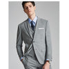 Tiavllya Tiavllya Formal Men's 3 Pieces Mens Suit Notch Lapel Flat Tuxedos (Blazer+vest+Pants)