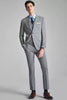 Tiavllya Tiavllya Formal Men's 3 Pieces Mens Suit Notch Lapel Flat Tuxedos (Blazer+vest+Pants)