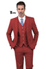 Tiavllya Tiavllya Formal Men's 3 Pieces Mens Suit Notch Lapel Linen For Wedding (Blazer+vest+Pants)