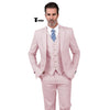 Tiavllya Tiavllya Formal Men's 3 Pieces Mens Suit Notch Lapel Linen For Wedding (Blazer+vest+Pants)
