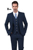 Tiavllya Tiavllya Formal Men's 3 Pieces Mens Suit Notch Lapel Linen For Wedding (Blazer+vest+Pants)