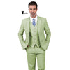 Tiavllya Tiavllya Formal Men's 3 Pieces Mens Suit Notch Lapel Linen For Wedding (Blazer+vest+Pants)
