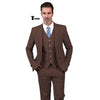 Tiavllya Tiavllya Formal Men's 3 Pieces Mens Suit Notch Lapel Linen For Wedding (Blazer+vest+Pants)