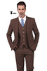 Tiavllya Tiavllya Formal Men's 3 Pieces Mens Suit Notch Lapel Linen For Wedding (Blazer+vest+Pants)