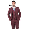 Tiavllya Tiavllya Formal Men's 3 Pieces Mens Suit Notch Lapel Linen For Wedding (Blazer+vest+Pants)
