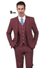 Tiavllya Tiavllya Formal Men's 3 Pieces Mens Suit Notch Lapel Linen For Wedding (Blazer+vest+Pants)