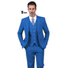 Tiavllya Tiavllya Formal Men's 3 Pieces Mens Suit Notch Lapel Linen For Wedding (Blazer+vest+Pants)