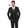 Tiavllya Tiavllya Formal Men's 3 Pieces Mens Suit Notch Lapel Linen For Wedding (Blazer+vest+Pants)