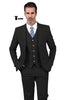 Tiavllya Tiavllya Formal Men's 3 Pieces Mens Suit Notch Lapel Linen For Wedding (Blazer+vest+Pants)