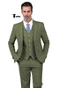 Tiavllya Tiavllya Formal Men's 3 Pieces Mens Suit Notch Lapel Linen For Wedding (Blazer+vest+Pants)