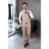 Tiavllya Tiavllya Formal Men's 3 Pieces Mens Suit Notch Lapel Linen For Wedding (Blazer+vest+Pants)