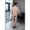 Tiavllya Tiavllya Formal Men's 3 Pieces Mens Suit Notch Lapel Linen For Wedding (Blazer+vest+Pants)