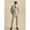 Tiavllya Tiavllya Formal Men's 3 Pieces Mens Suit Notch Lapel Striped Tuxedos (Blazer+Vest+Pants)