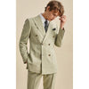 Tiavllya Tiavllya Formal Men's 3 Pieces Mens Suit Notch Lapel Striped Tuxedos (Blazer+Vest+Pants)