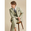 Tiavllya Tiavllya Formal Men's 3 Pieces Mens Suit Notch Lapel Striped Tuxedos (Blazer+Vest+Pants)