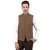 Tiavllya Tiavllya Formal Men's Slim Fit herringbone Stand Collar Waistcoat