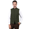 Tiavllya Tiavllya Formal Men's Slim Fit herringbone Stand Collar Waistcoat