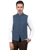 Tiavllya Tiavllya Formal Men's Slim Fit herringbone Stand Collar Waistcoat